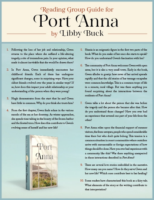 Reading Group Guide for Port Anna